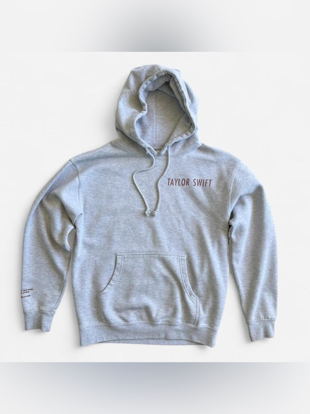 Taylor Swift Light Gray RED Taylor’s Version Hooded Sweatshirt